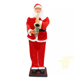 Papai Noel Musical Toca Saxofone Decoração Natal 1.80 Altura