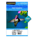 Papel 120g A4 Glossy Fotográfico Branco Masterprint 100 Fls