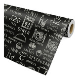 Papel Adesivo Area Gourmet Café Coffee Restaurante 1,5m