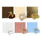 Papel Bem Casado Embalagem Doce Crepom + Plástiquinho 80unid