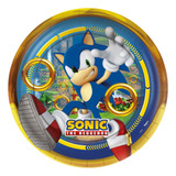 Papel De Arroz Para Bolo De Aniversário Sonic - Mod 18