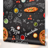 Papel De Parede Pizza Pizzaria Cozinha Gourmet Lavável 3m