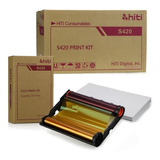 Papel E Ribbon Impressora Hiti S420 Caixa C/ 6 Unidades