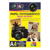 Papel Fotográfico A4 High Glossy 180g Off Paper 50 Folhas 