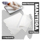 Papel Manteiga 50x70 Fundo Assar Bolo Panificadora 400 Fls