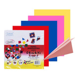 Papel Origami 15x15cm C/120 Fls Tsuru Dobradura Colorido Cor Sortido Papel Dobradura