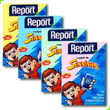 Papel Sulfite A4 Colorida Report Senninha 100fls Vd/az/am/rs Cor Colorido