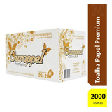 Papel Toalha Banheiro Folha Simples Premium 20x20cm 2000fls