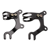 Par Adaptador Freio Disco Pinça D/ Bike Diant / Tras Aço
