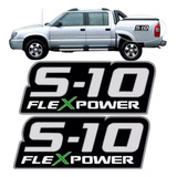 Par Adesivo Lateral Gm S10 Flexpower Executive 2009 2010 11