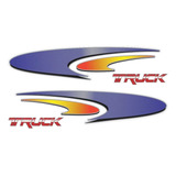 Par Adesivo Mercedes Benz Truck 1718 1318 1723 Todos