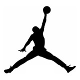 Par Adesivos Basquete Michael Jordan Jump Bola Mão 20x20cm 