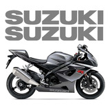 Par Adesivos Carenagem Spoiler Suzuki Cinza Gsxr Ca-12847