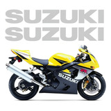 Par Adesivos Carenagem Spoiler Suzuki Prata Gsxr Ca-12846