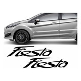 Par Adesivos Laterais Friso Compatível Ford Fiesta F820