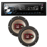 Par Alto Falante B3x60x 6 Polegadas Bravox + Radio Vipertron Kit Som Automotivo Tnt Full
