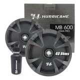 Par Alto Falante Hurricane 6 Polegada 500w Mb600 Medio Grave