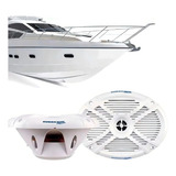 Par Alto Falante Marine 6x9 69.2 Coaxial Marinizado 300wrms Cor Branco
