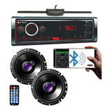 Par Alto Falante Pioneer 6 Triaxial 100w + Radio Bluetooth