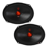 Par Alto Falantes Magnum Rex Fusion 6x9 Pol 200w Rms 4 Ohms Cor Preto