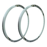 Par Aro 27.5 Mtb Vzan Level Disco 32 Furos Aluminio Branco