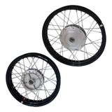 Par Aro Alumínio Viper Roda Biz 110 125 Tambor Raio 4mm