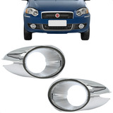 Par Aro Copo Moldura Cromada Farol Milha Palio Siena G4