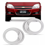 Par Aro Moldura Farol Milha Vectra 09 10 11 Aplique Cromado