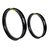 Par Aro Moto Alumínio Preto Brilhante Xre 300 21x185+18x215