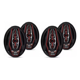 Par Auto Alto Falante Bomber 6x9 Bicho Papão 350w Rms C/ Led