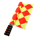 Par Bandeira Xadrez De Auxiliar Juiz Bandeirinha De Futebol