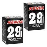 Par Câmara De Ar Bike Mtb Aro 29 Kenda Presta 48mm Bico Fino