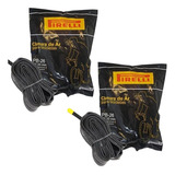 Par Câmara De Ar Pirelli Pb-26 32mm Valvula Americana Bike