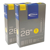 Par Câmara De Ar Schwalbe Ultra Leve Sv20 700x28 60mm Speed
