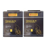 Par Câmaras De Ar Bicicleta Aro 27,5 Pirelli Bico Fino 48mm 