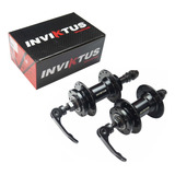 Par Cubo Rolamento Inviktus Disc0 36 F Rosca Mtb Aluminio 