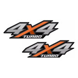 Par De Adesivo 4x4 Turbo Nova Hilux 2016 2017 2018 2019 2020