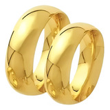 Par De Aliança Ouro 18k.750 16 Gramas 8mm Frete Sedex Grátis