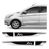 Par De Aplique Lateral Ford Ka 2015/2019 Emblema Resinado