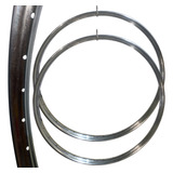Par De Aro 26x1.1/2 36 Furos Passeio Aco Cromado Sw Monark