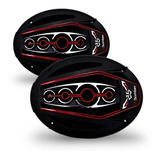 Par De Auto Falante Bomber 6x9 Bicho Papão 350w Rms Com Led