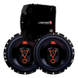 Par De Auto Falante Jbl 6 Pol Portas Do Carro 160w + Módulo