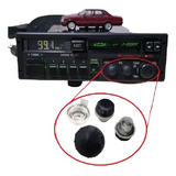 Par De Botão Knob Do Rádio Toca Fitas Andara Linha Chevrolet