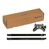 Par De Braços Slim (longarinas) 38cm + Base Reta Slim 