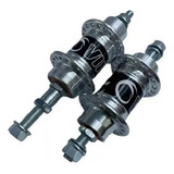 Par De Cubo Bike Com Rolamento Viper 36 Furos Polido