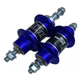 Par De Cubos Bicicleta Viper Alumínio C/ Rolamento 36f Cores Cor Azul