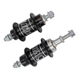 Par De Cubos Bicicleta Viper Alumínio C/ Rolamento 36f Cores Cor Preto