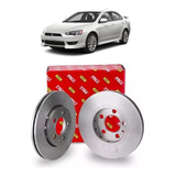 Par De Disco Dianteiro Lancer 2.0 / Gt 2011 Em Diante