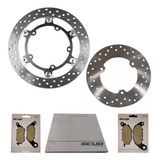 Par De Disco Freio Diant / Tras Mt 03 / R3 + Pastilhas Scud