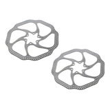 Par De Discos Freio Rotor Absolute 160mm 6 Furos Bicicletas